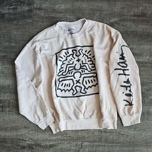 Keith Haring Graphic Men's Crewneck Sweater